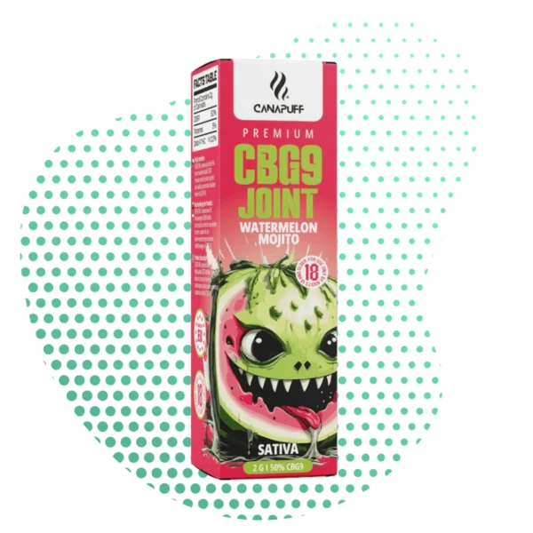 CANAPUFF PREMIUM CBG9 JOINT Watermelon Mojito Sativa 2G