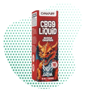 CANAPUFF CBG9 Liquid Blood Orange Sativa 1500mg 10ml e-liquide