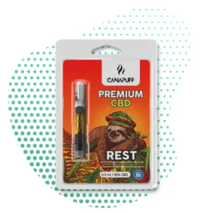 Cartouche CBD REST 95% – Canapuff 🌿 | Relaxation Profonde, Pureté Maximale & Effet Immédiat