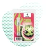 Cartouche CBG9 Watermelon Mojito Sativa 1ML Premium - cannalegal.fr Cartouche de vape CBG9 Watermelon Mojito Sativa 1ML cannalegal.fr dans son emballage blister rose vif avec illustration de pastèque monstre, indiquant 79% CBG9 et 'Made in EU'.