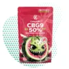 CBG9 50% Watermelon Mojito x10 Strength - cannalegal.fr Sachet de CBG9 50% Watermelon Mojito de cannalegal.fr avec un design de pastèque souriante. Produit légal, x10 force.