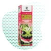 Boîte de vape premium CBG9 Watermelon Mojito Sativa cannalegal.fr, 1ml, avec un motif de pastèque monstrueuse et la mention 'For Adults 18+'