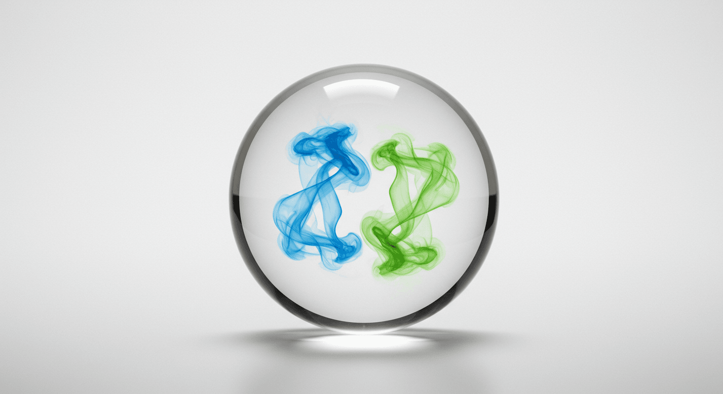 Illustration conceptuelle du cannabinoïde 10-OH-HHC, symbolisant un équilibre parfait entre l'énergie créative et une relaxation maîtrisée.