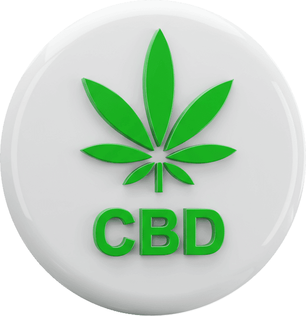 Badge iconique pour le CBD légal