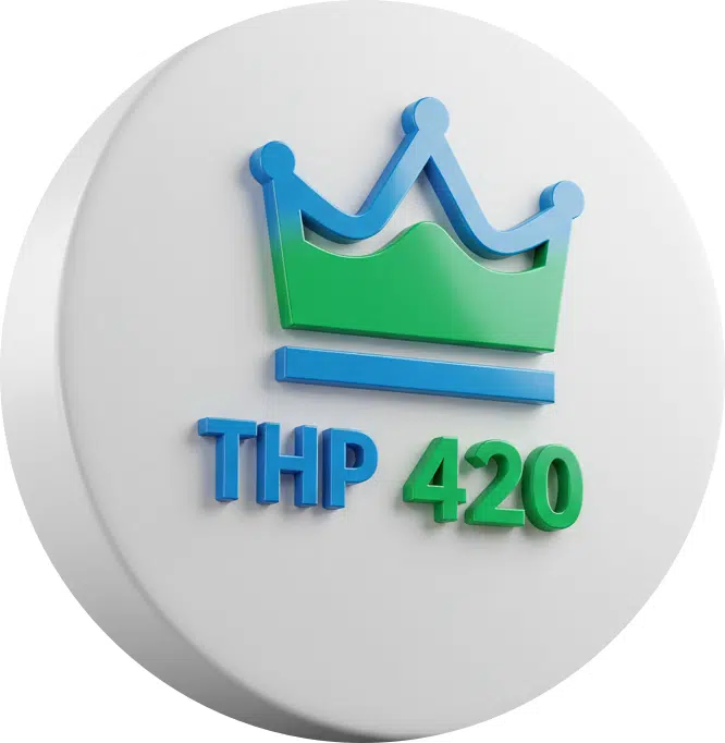 THP 420, l'exclusivité CannaLegal.fr pour un effet maximal. Badge iconique pour le THP 420, l'exclusivité CannaLegal.fr