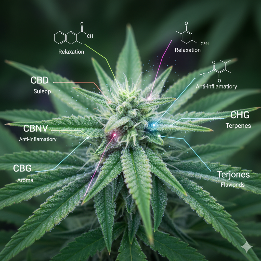 Fleur de chanvre légale riche en CBD