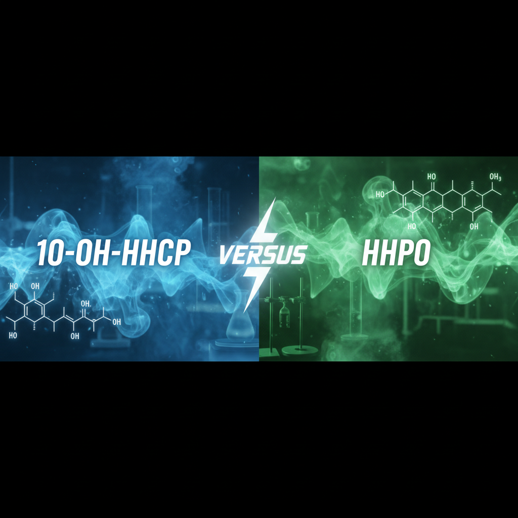 Comparaison moléculaire 10-OH-HHCP et HHPO