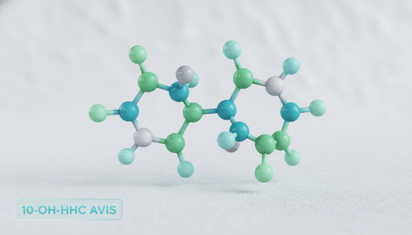 Schéma molécule 10-OH-HHC structure chimique