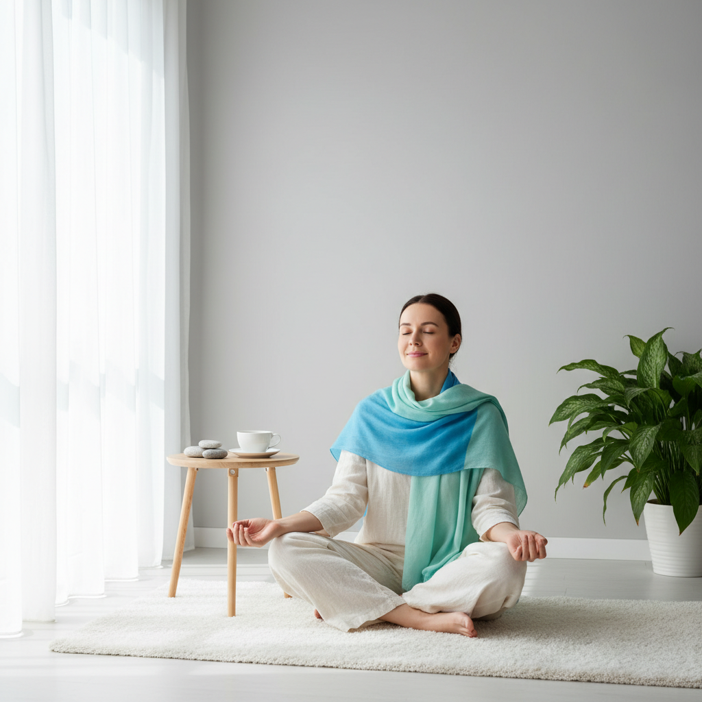 Image illustrant la relaxation et le bien-être apportés par le CBD