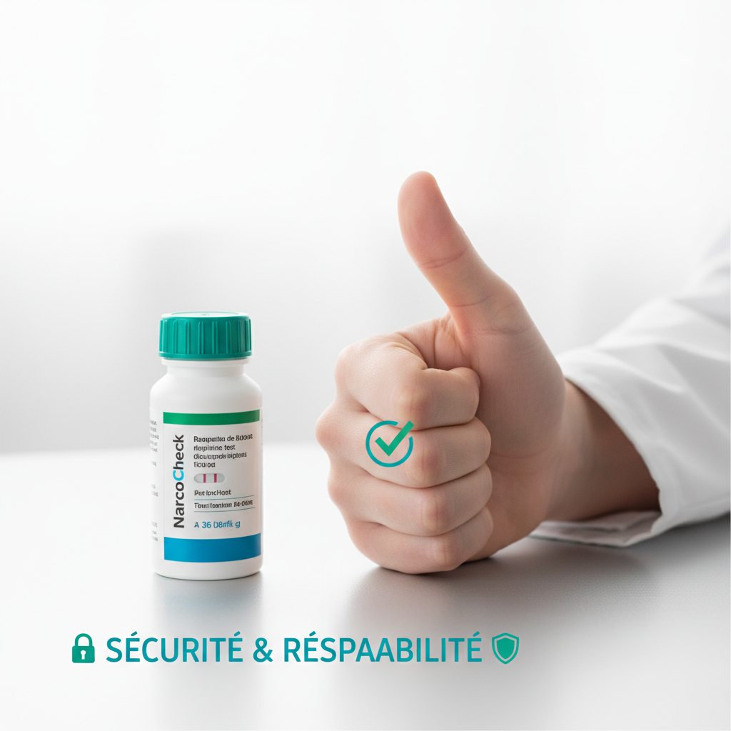 Protocole de sécurité CannaLegal avec test narco-check