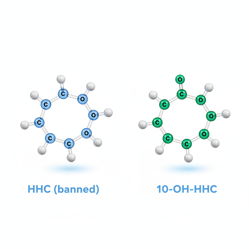10-OH-HHC vs HHC : Le comparatif ultime des effets et de la légalité en France