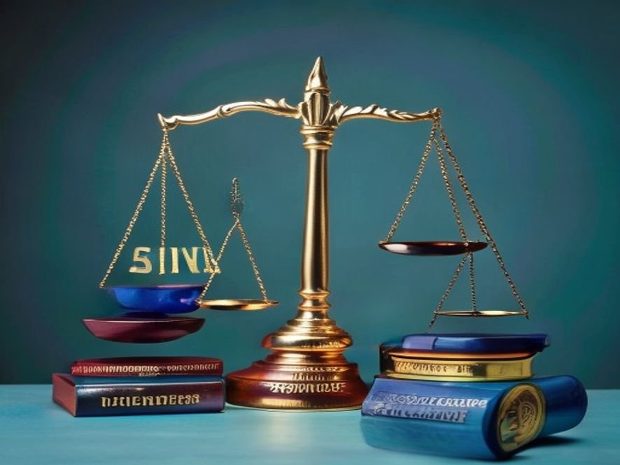 Balance de la justice symbolisant la légalité ambiguë des cannabinoïdes.
