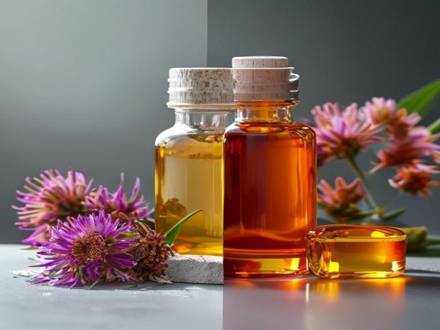 Comparaison visuelle huile CBD isolat vs spectre complet