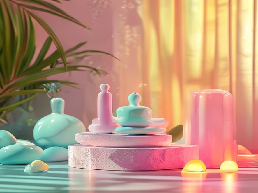 Représentation visuelle des effets doux et relaxants du 10-OH-HHC.